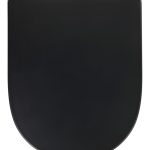 Capac de toaleta, Wenko, Exclusive O.novo, 36.5 x 45 cm, duroplast, negru