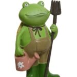 Decoratiune Frog Boy, Decoris, 7.5×9.5×15 cm, polirasina, multicolor