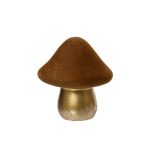 Decoratiune Mushroom, Decoris, 13x16x18.5 cm, teracota, maro