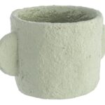 Ghiveci, Ercolano Round, Bizzotto, 21x15x12.5 cm, ciment, verde