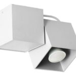 Lampa de tavan Lampex, Kraft 1 White, GU10, 40W