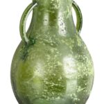 Vaza Arleen, Bizzotto, Ø20×32 cm, sticla reciclata, verde inchis