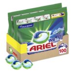 Ariel All in One Pods Detergent de Rufe Capsule Pods Mountain Spring, 2×50 Buc, 100 Spalari