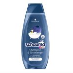 Sampon de Copii si Gel de Dus Schauma Kids cu Extract de Coacaze, 400 Ml