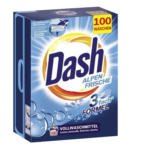 Detergent de rufe automat universal pudra Dash 3 in 1Alpen Frische, 6kg, 100 spalari