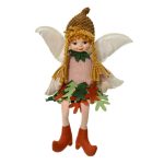 Decoratiune Girl Fairy, Decoris, 24x7x41 cm, poliester, multicolor