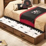 Pat extensibil, Çilek, Pirate Pull-Out Bed (90X180), 95x24x186 cm, Multicolor