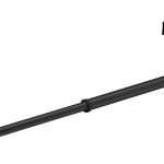 Suport extensibil suspendabil pentru prosoape, Wenko, 22/35 x 6 x 7 cm, inox, negru
