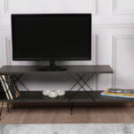 Comoda TV, Kalune Design, Street, 120x40x30 cm, Maro inchis