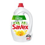 Detergent lichid SAVEX 2IN1 FRESH, 60 spalari, 3,3L