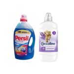 Pachet promotional Detergent lichid automat Persil Color Gel, formula KaltAktiv, 100 spalari, 5litri + Balsam de rufe Coccolino Lavender, 58 spalari, 1.45L