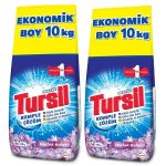 Pachet promotional 2 x Detergent pudra automat Tursil Liliac, pentru rufe albe si colorate, 20 Kg, 132 spalari