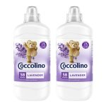 Pachet promotional 2 x Balsam de rufe Coccolino Lavender, 116 spalari, 2,9 Litri