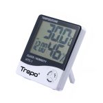 Statie Meteo Trepo®, Higrometru Digital de Camera, Ecran LCD, Senzori Umiditate, Temperatura/Ceas cu Alarma