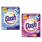 Pachet promotional 2 x Detergent de rufe automat pudra Dash pentru rufe albe si colorate, 200 de spalari, 12 kg