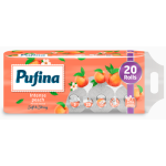 PUFINA 20 Role Hartie Igienica in 3 Straturi cu Parfum de Piersica