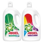 Pachet promo detergent lichid Ariel: Mountain Spring 60 spalari, 3 l & Color 60 spalari, 3.3 l