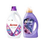 Pachet promotional Detergent lichid pentru rufe albe si colorate Active, 6 litri, 120 spalari + Balsam de rufe Active Summer Touch, 1.5 litri, 60 spalari