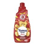 Balsam de rufe concentrat, Yumos, 1.44 L, 60 spalari, cu parfum de Amber